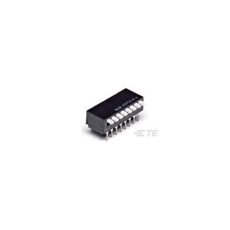 Te Connectivity Piano Dip Switch, 4 Switches, Spst, 1A, 5Vdc, Wire Terminal, Panel Mount ADPA04S04